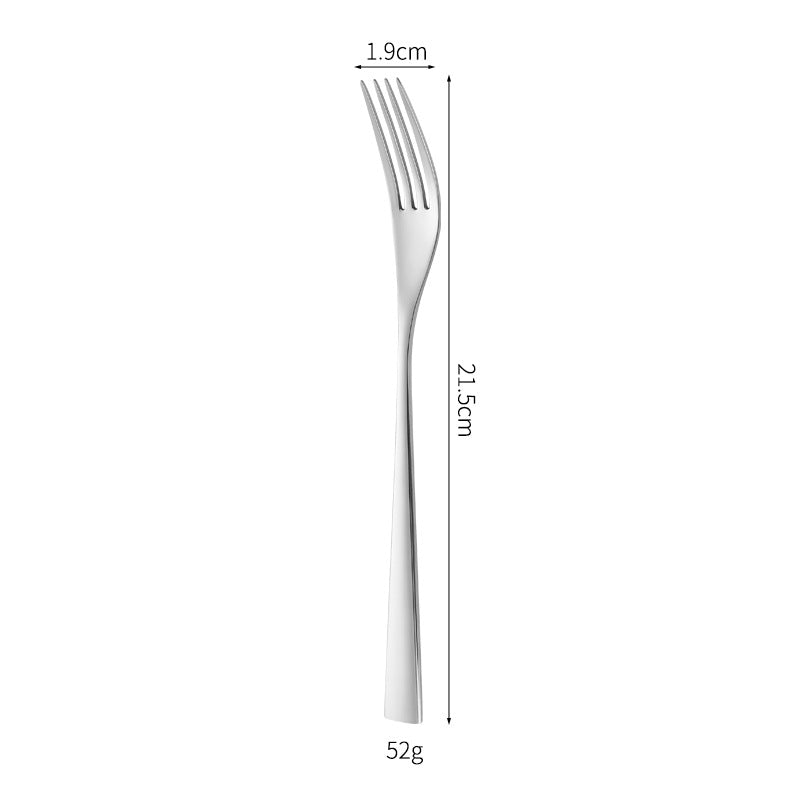 Elegant dessert knife with curved handle Kalsten