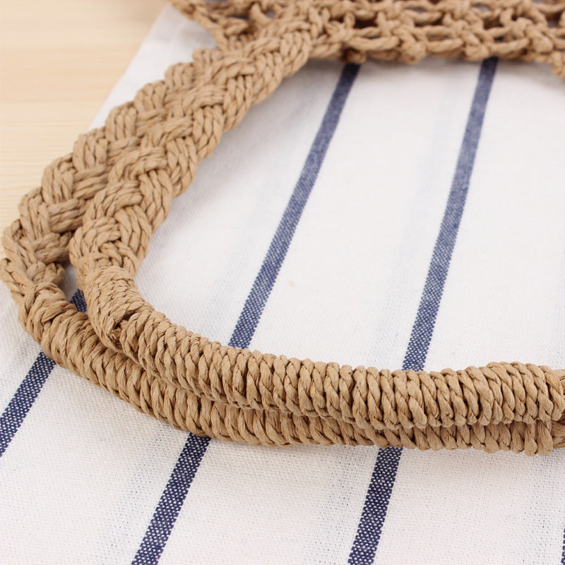Fashionable net tote bag made from natural materials Kalsten