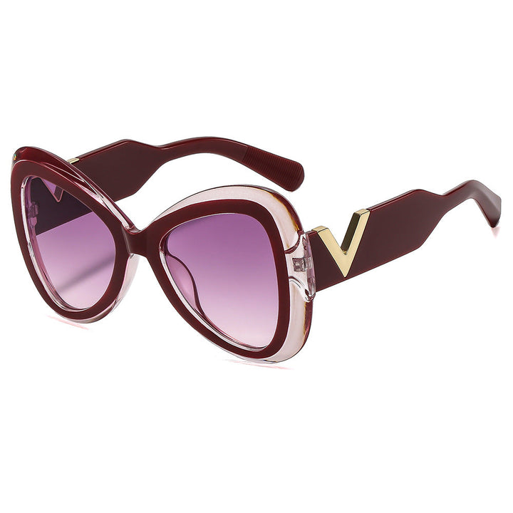 Ladies Cat-Eye Sunglasses with Luxurious Metal Accents Kalsten