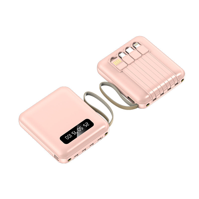Compact power bank with integrated cable management Kalsten