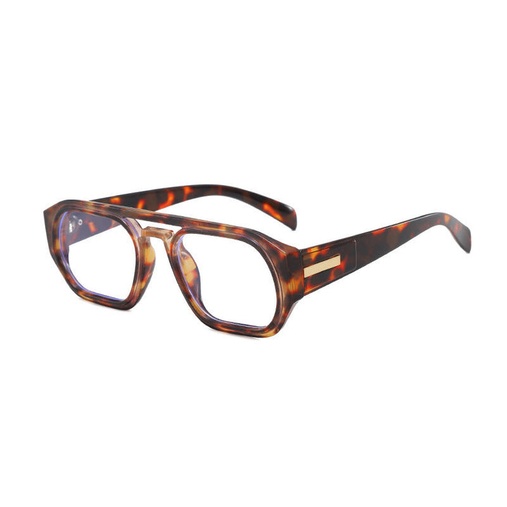Women’s fashionable rectangular glasses with elegant metal accent Kalsten