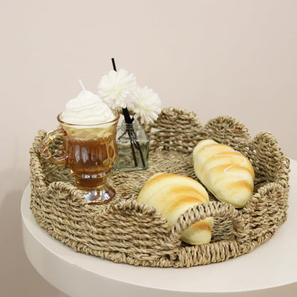 Decorative Storage Basket Made of Woven Natural Material Acalora