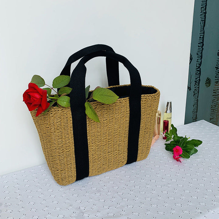 Sustainable basket bag with sturdy carrying handles Kalsten