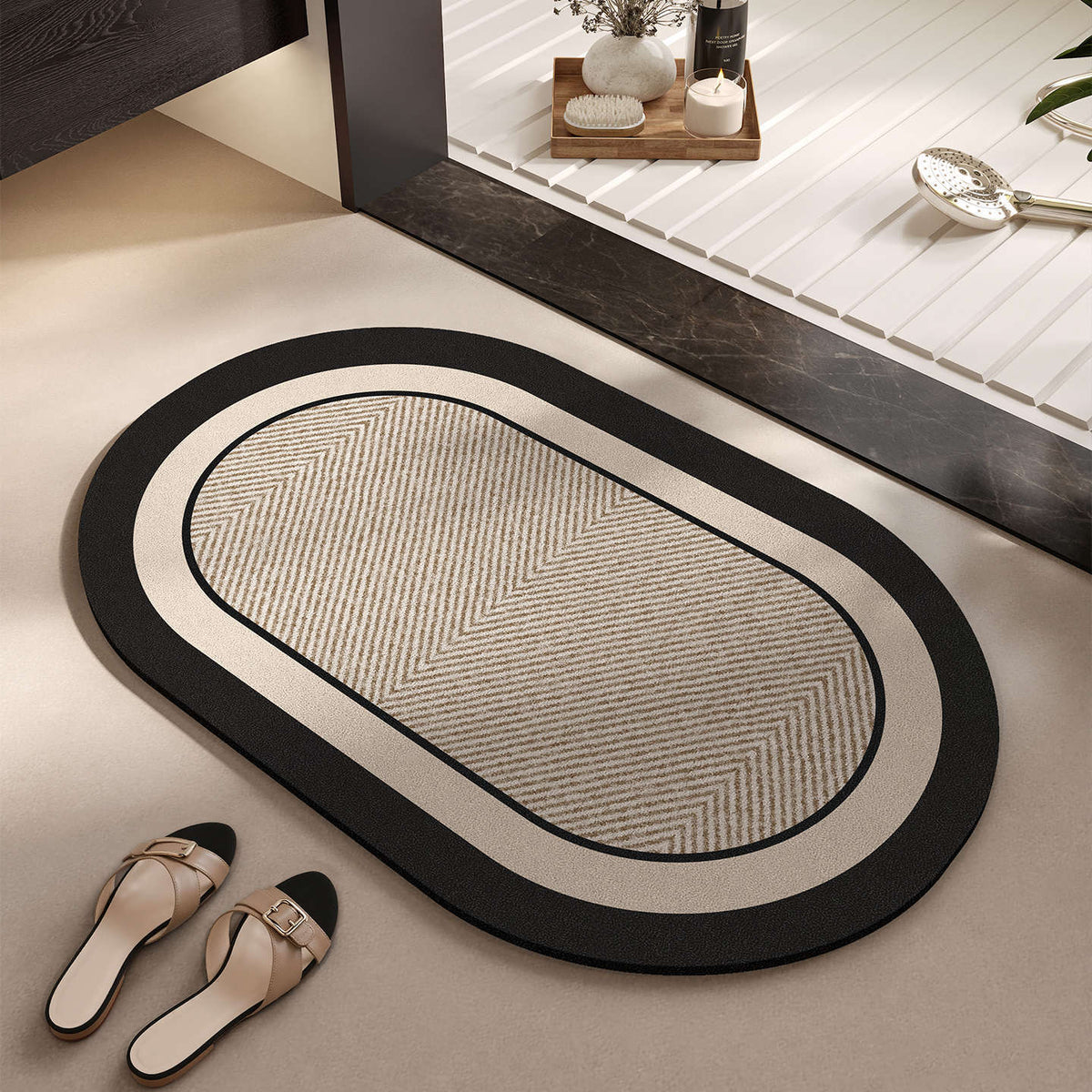Elegant Woven Bath Mat