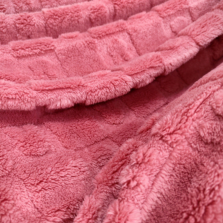 Ladies Cozy Microfiber Quick Change Blanket in Modern Checkered Pattern Kalsten