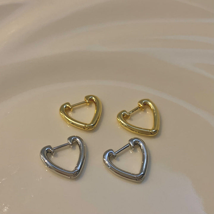 Heart-Shaped Earrings Made of Stainless Steel Kalsten