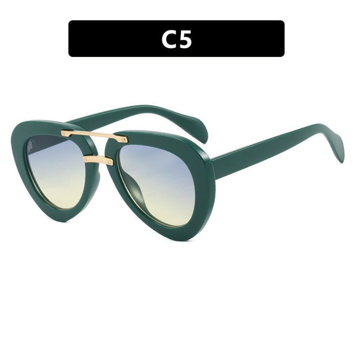 Womens extravagant sunglasses in modern heart design Kalsten