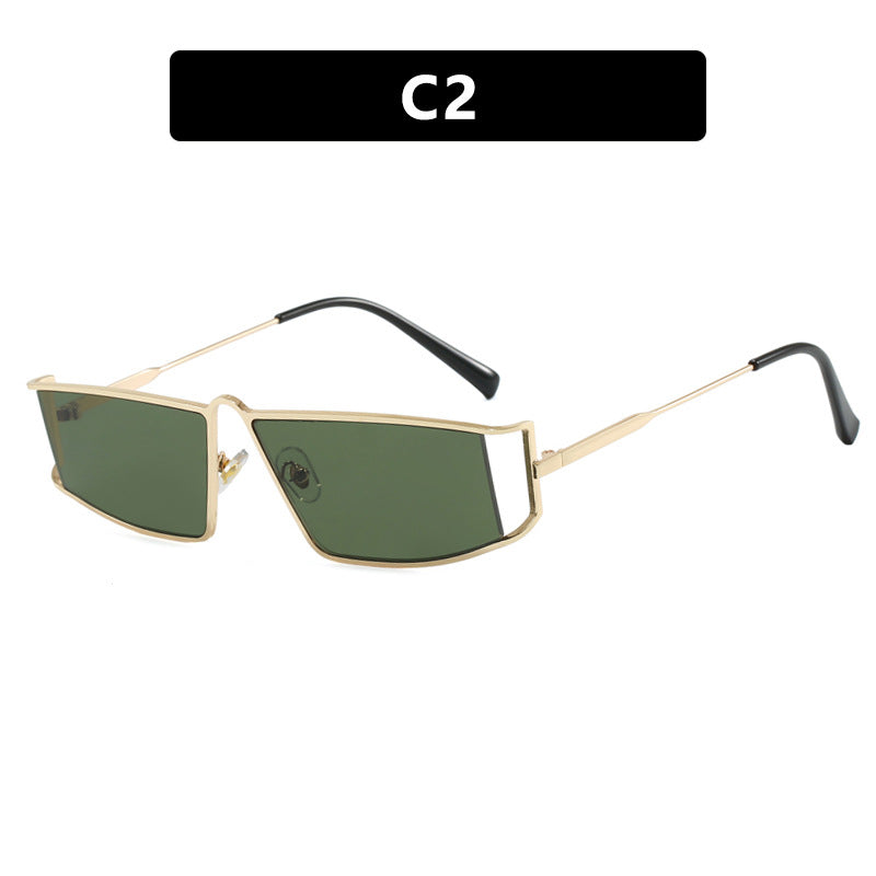Ladies trendy sunglasses in a futuristic design with square lenses Kalsten