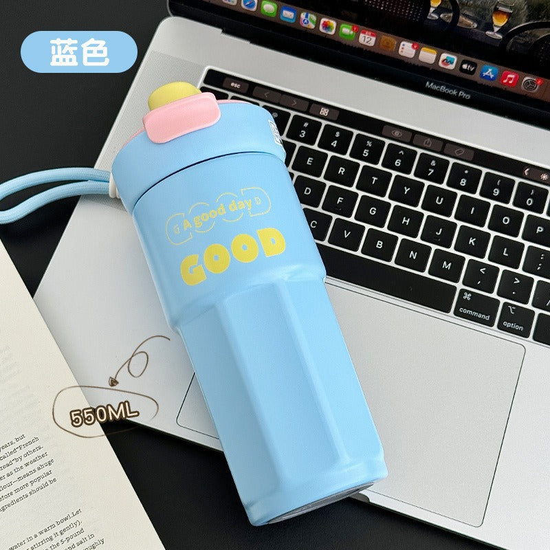 Ladies stylish coffee mug with spill-proof lid Kalsten