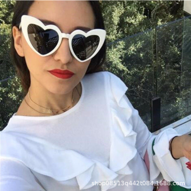 Women's Heart-Shaped Sunglasses with High-Quality UV Protection and Stylish Design Kalsten