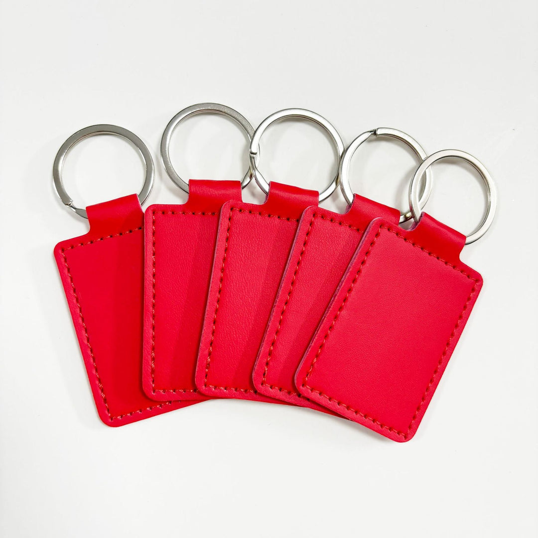 Unisex keychain made of high-quality synthetic leather with custom label Kalsten