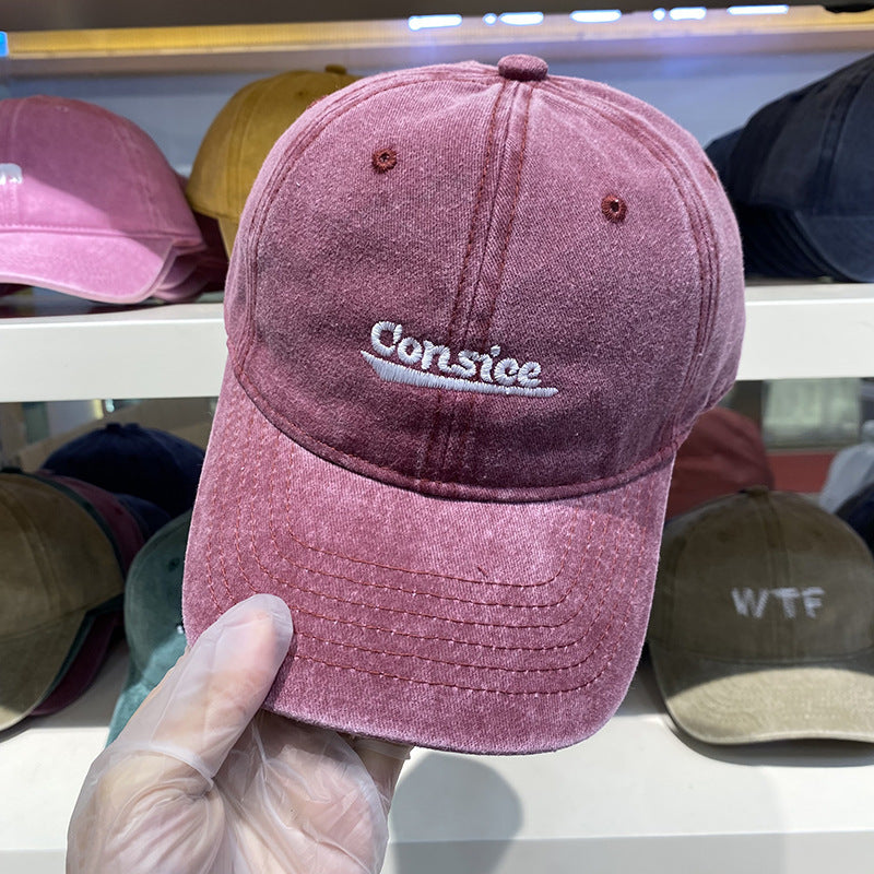 Men's Distressed Adjustable Denim Baseball Cap Kalsten