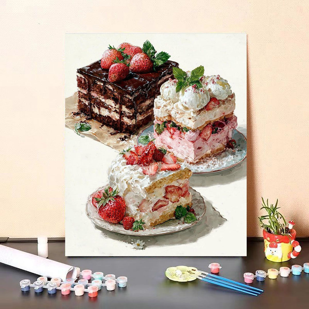Gourmet Dessert-Themed Canvas Art Kalsten