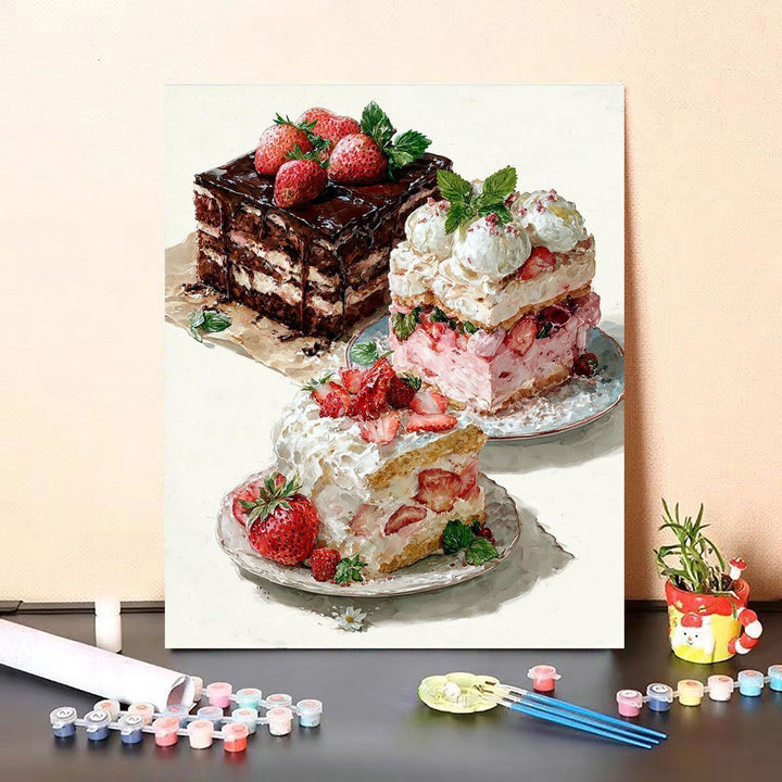 Gourmet Dessert-Themed Canvas Art Kalsten