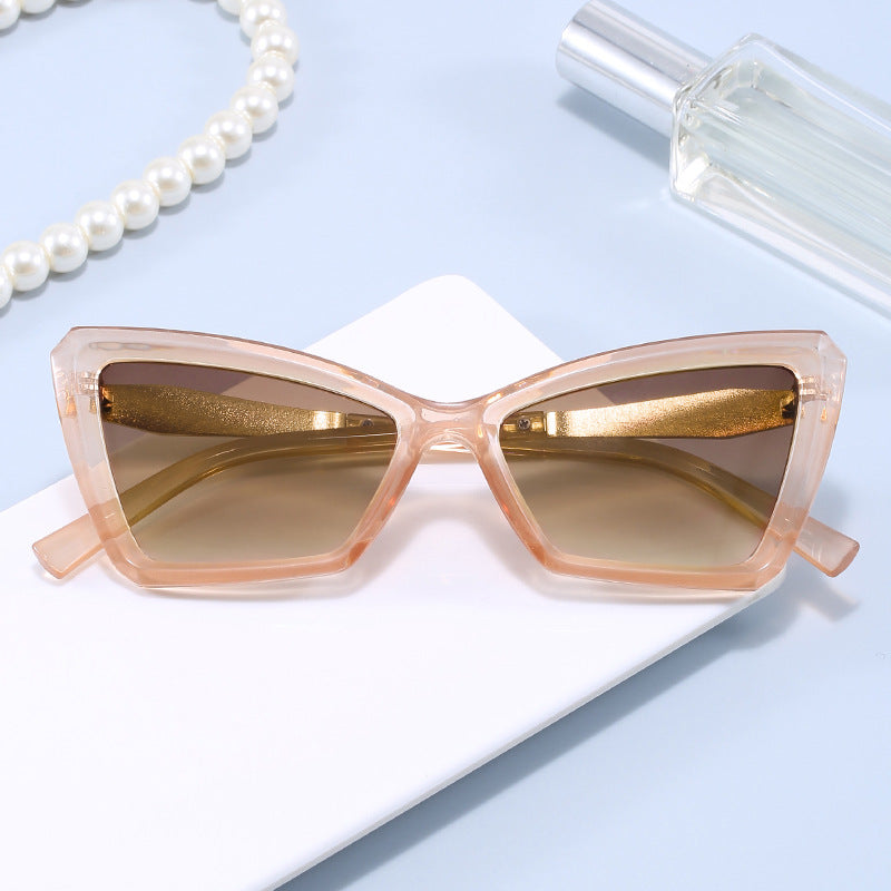 Women's Cat-Eye Sunglasses with Luxurious Transparent Frame Kalsten