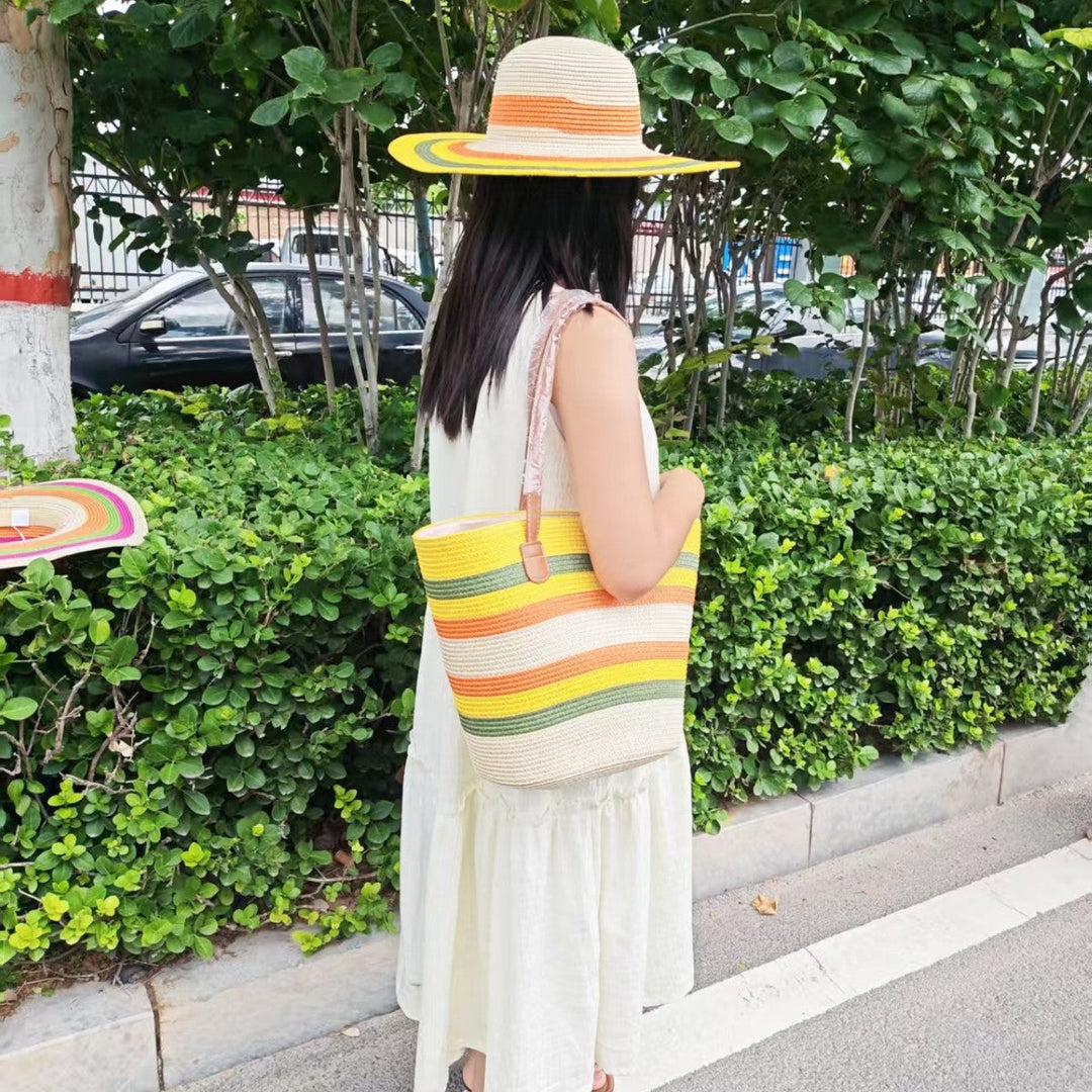 Summery beach bag and sun hat Kalsten