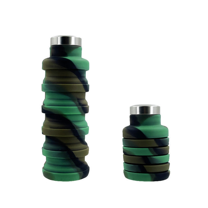 Women flexible silicone drinking bottle with integrated folding function Kalsten