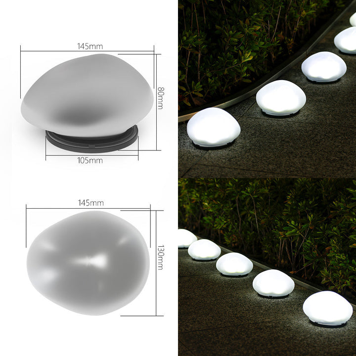 Rechargeable LED Pebble Pathway Lights Waterproof Garden Accent Kalsten