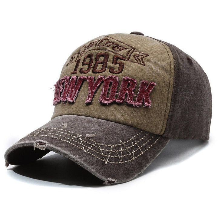 Men's Distressed Cotton Graphic Baseball Cap Kalsten