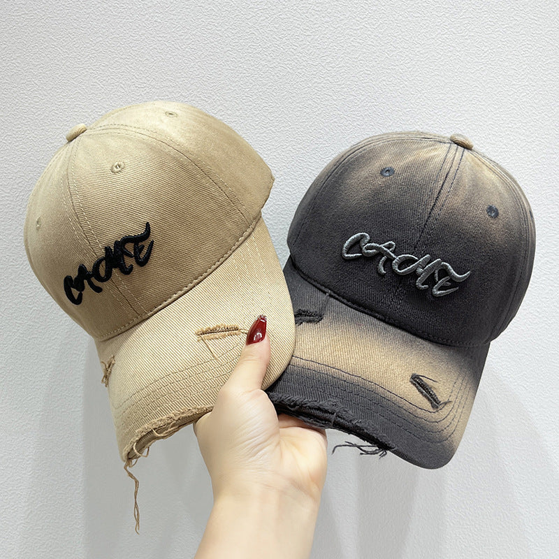 Men's Distressed Front Embroidered Baseball Cap Kalsten