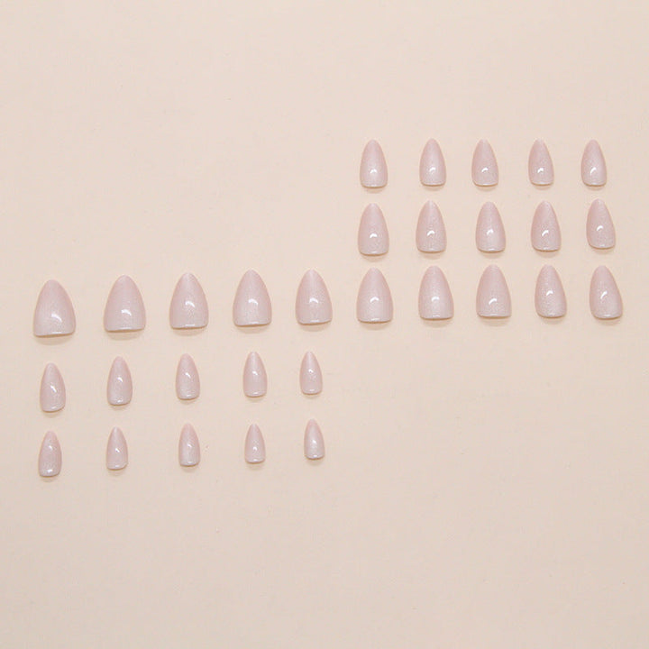 Artistic Glittered Almond-Shaped Nail Extensions Kalsten