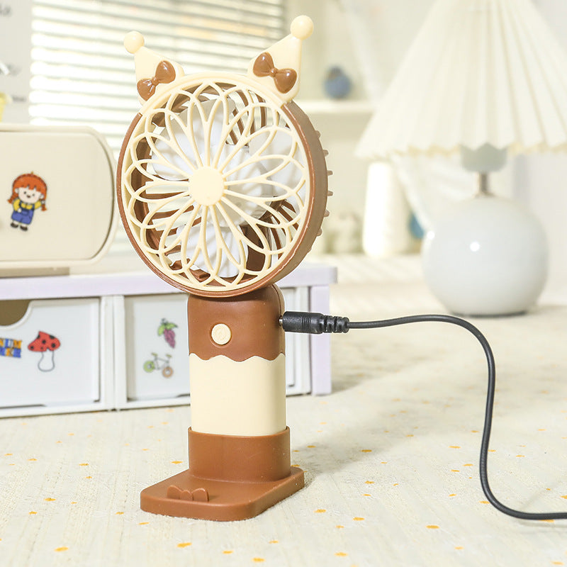 Women's Portable Hand Fan with Ergonomic Handle Kalsten