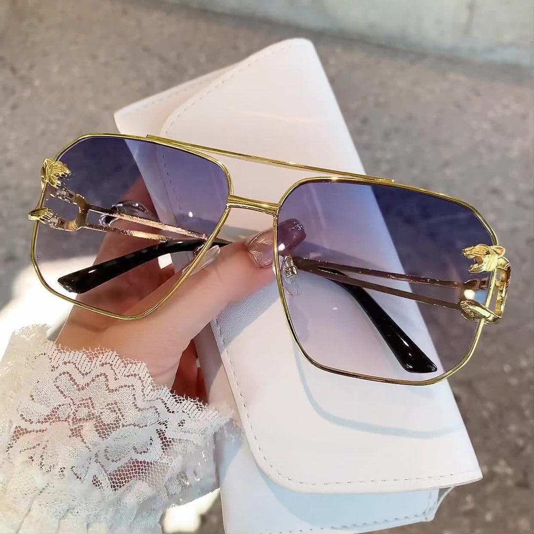 Ladies square sunglasses with luxurious metal frame Kalsten