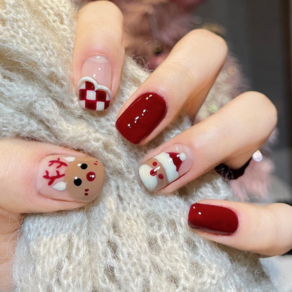Fun Character-Themed Press-On Nail Art Acalora