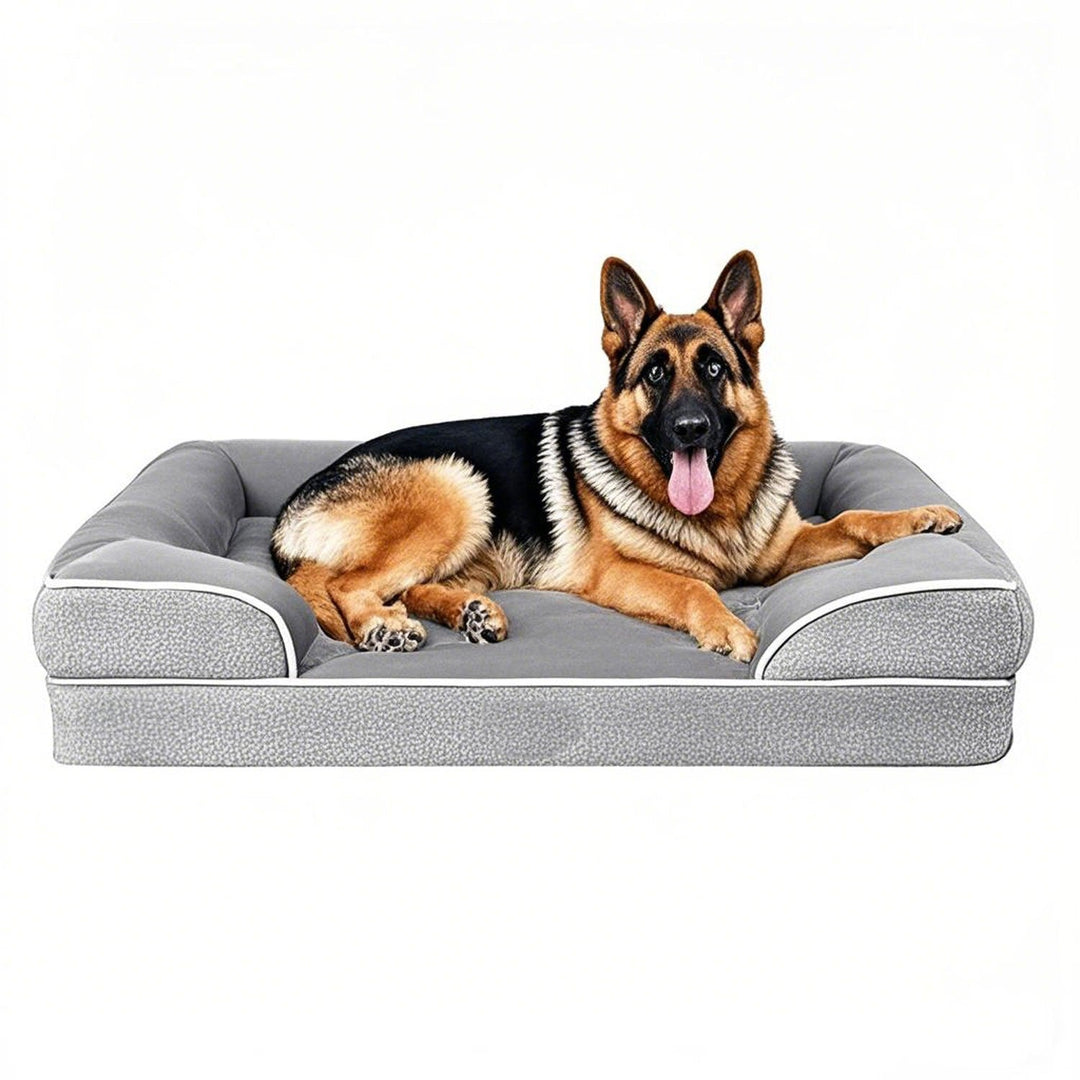 Plush Contoured Dog Bed