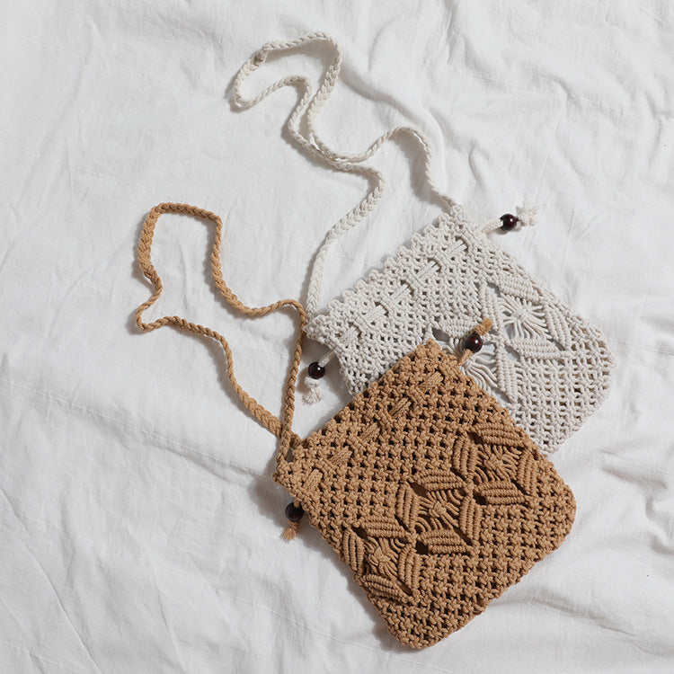 Macrame Bag with Adjustable Shoulder Strap Kalsten