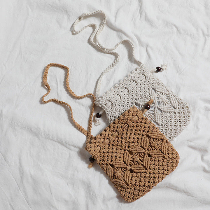 Macrame Bag with Adjustable Shoulder Strap Kalsten