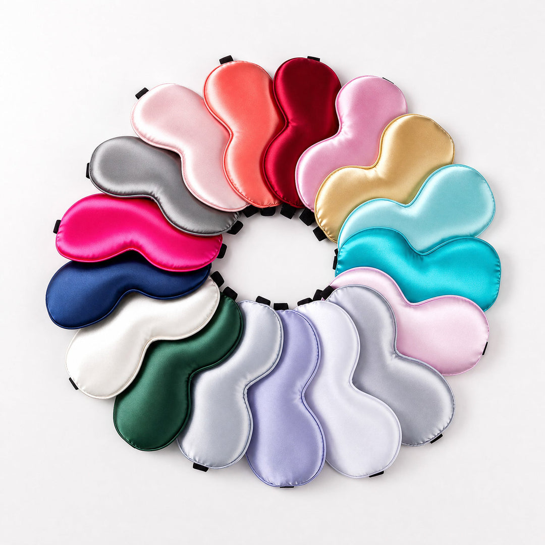 Unisex nan ergonomic sleep mask with adjustable elastic band and soft satin surface Kalsten