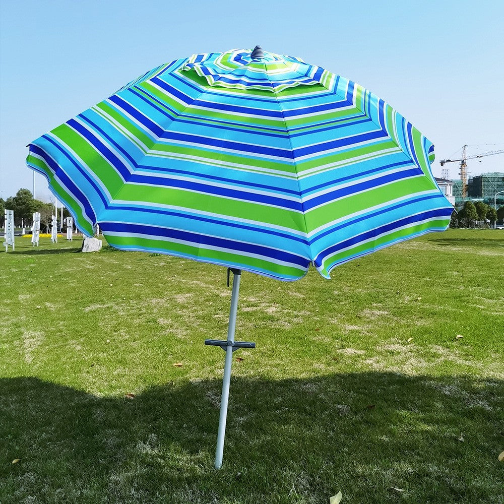 Women's Striped Sun Umbrella with Stable Ground Anchoring Kalsten