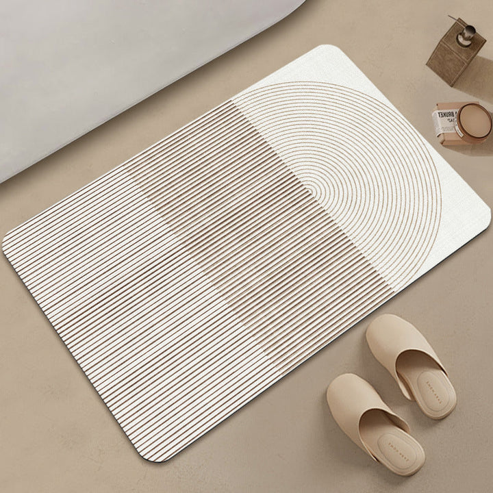 Stylish Geometric Pattern Bath Mat Kalsten