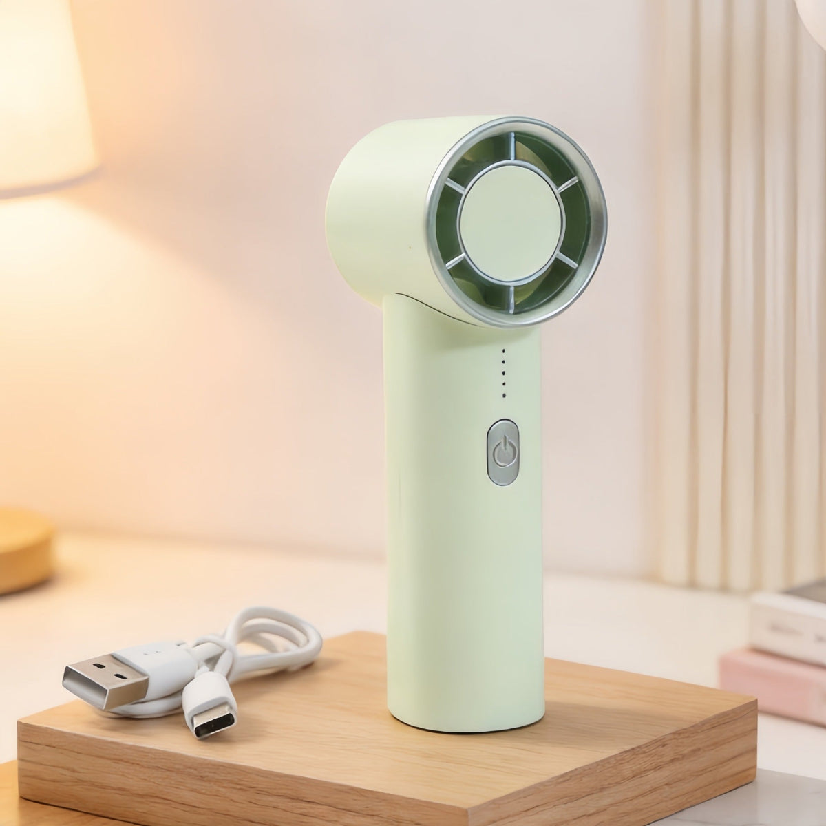 Women's Portable Handheld Fan with USB-C Charging Function and Powerful Airflow Brehn