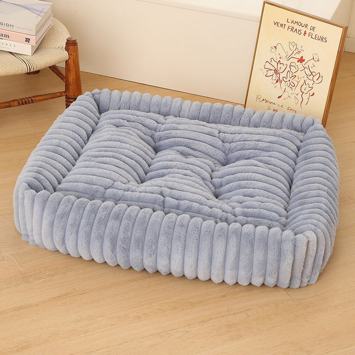 Women Plush Pet Bed with High Edge Kalsten