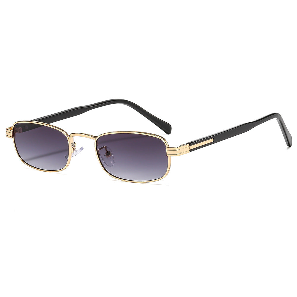 Ladies fashionable sunglasses with stylish metal frame and orange lenses Kalsten