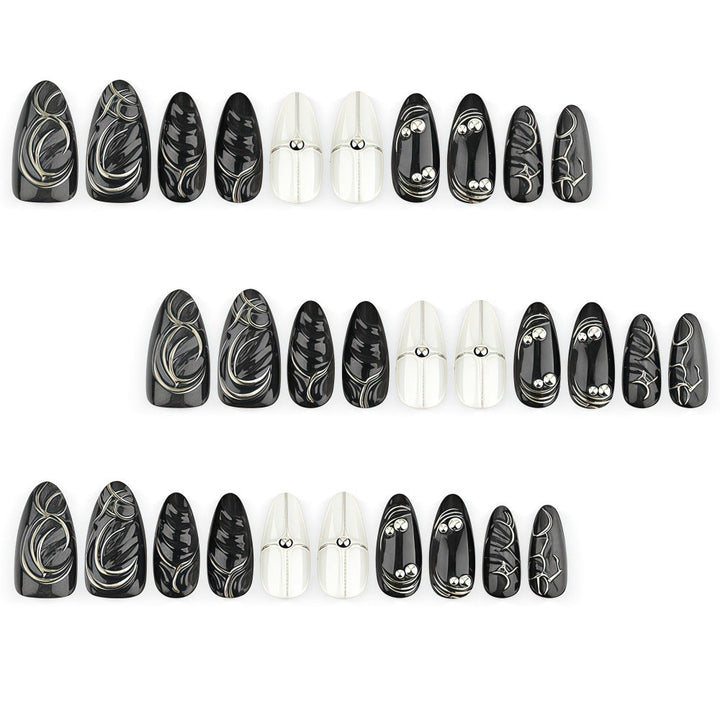Artificial nails with futuristic design Kalsten