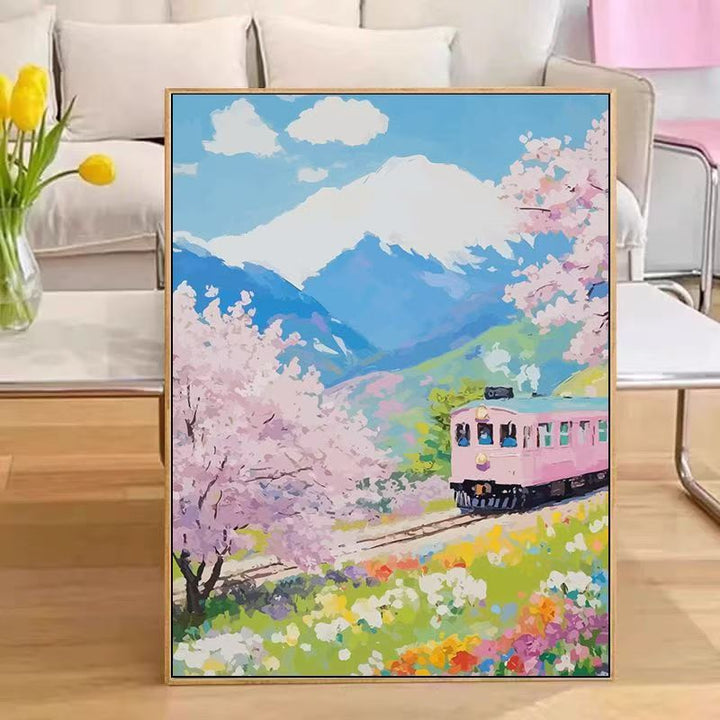 Scenic Train Landscape Wall Art Kalsten