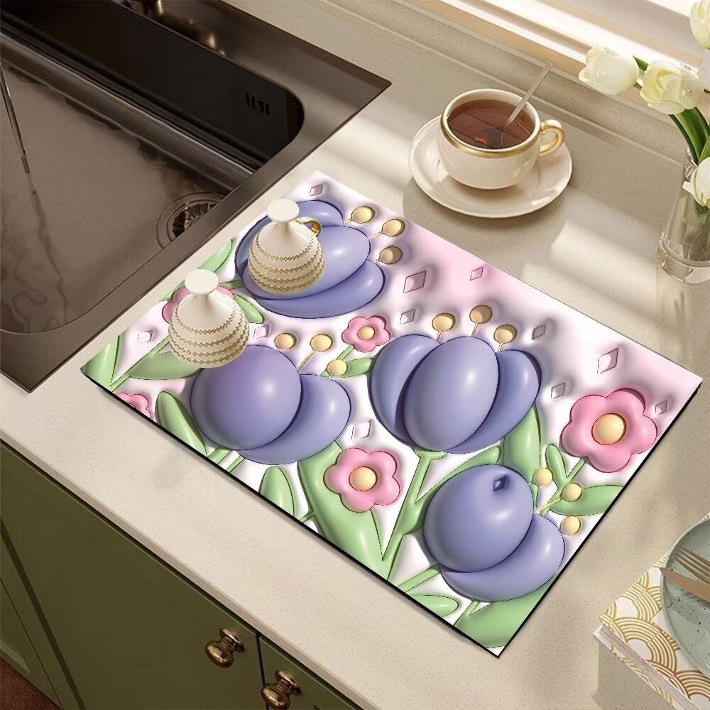 Cute Cartoon Dog-Themed Kitchen Mat Kalsten