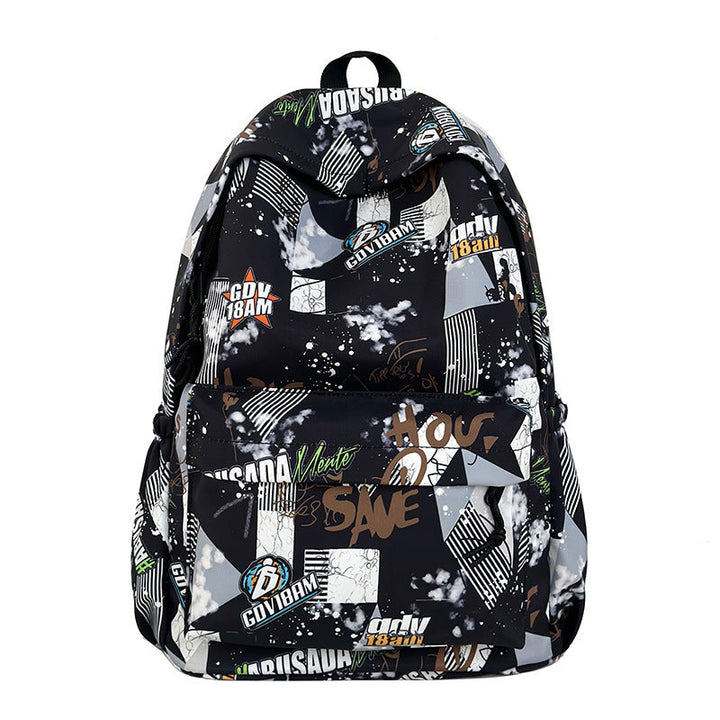Graphic Patterned School Backpack
