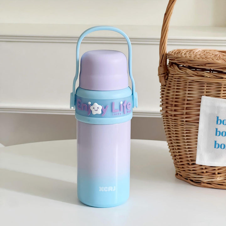 Women's plastic insulated bottle with ergonomic handle Kalsten