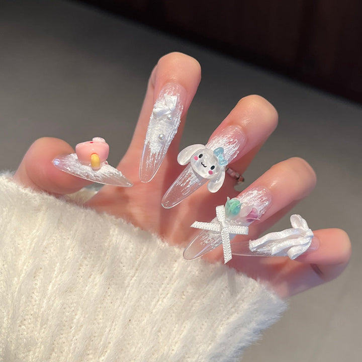 Creative 3D Themed Press-On Nail Art Kalsten