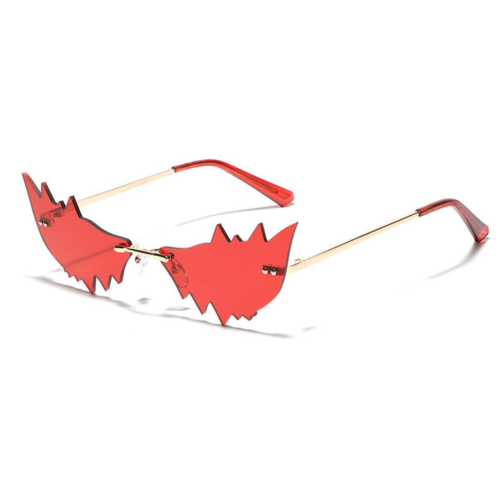 Ladies Trendy Cat Eye Sunglasses with Protective UV Filter and Unusual Frame Kalsten