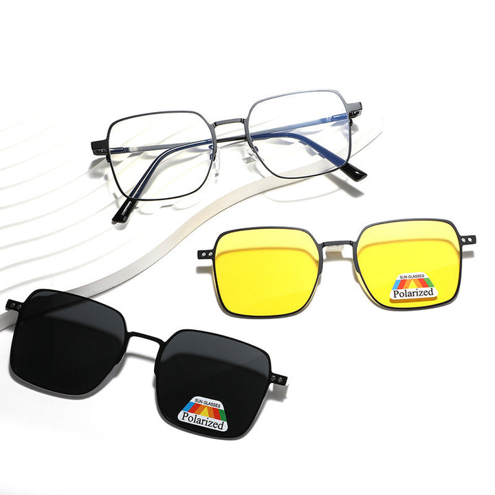 Women's versatile, fashionable sunglasses with interchangeable polarizing lenses Kalsten