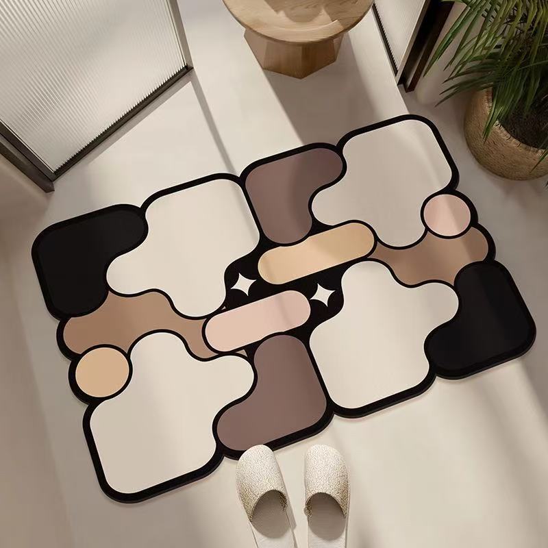 Decorative Abstract Design Area Mat Kalsten