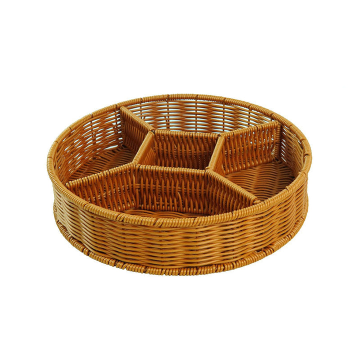 Ladies Elegant Round Storage Basket with Clear Lid Kalsten