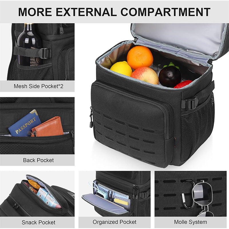 Multifunctional outdoor backpack with insulated drink holder Kalsten