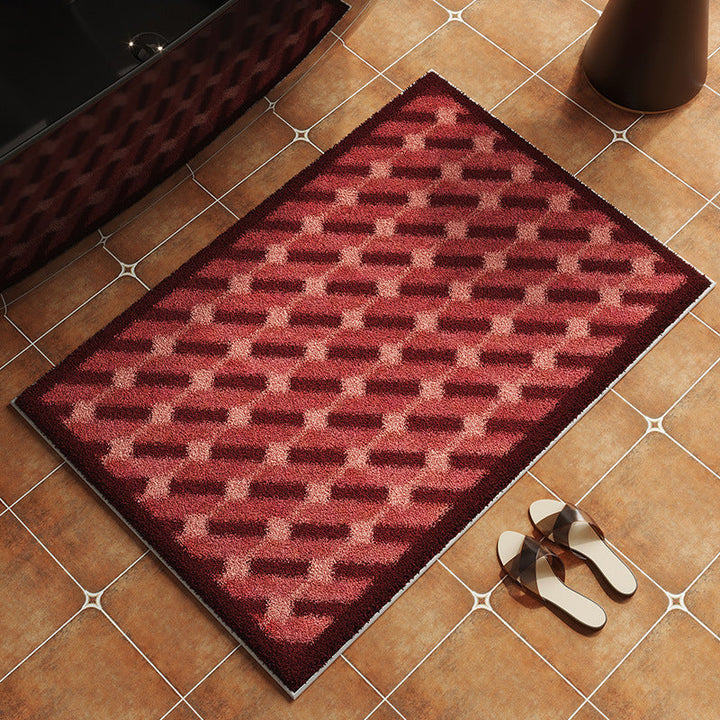 Geometric Patterned Non-Slip Bath Mat Kalsten