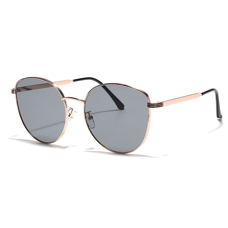 Women's geometric sunglasses with narrow metal frame Kalsten